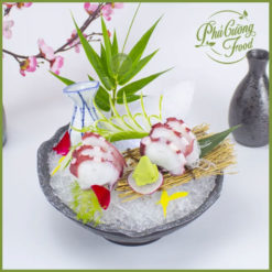 sashimi bạch tuộc