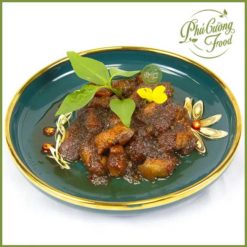 ba chỉ kho mắm ruốc